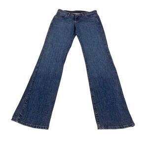 Wrangler Womens Q Baby Bootcut Medium Wash Jeans 3/4x34 Western Cowgirl Rodeo